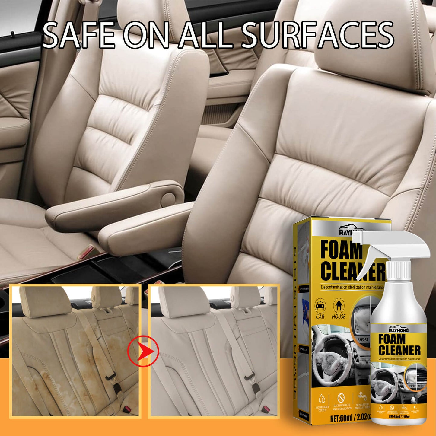 🔥Multi-Purpose Foam Cleaner