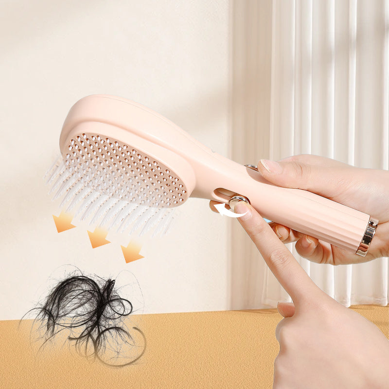 Scalp Massage Comb with Retractable Bristle