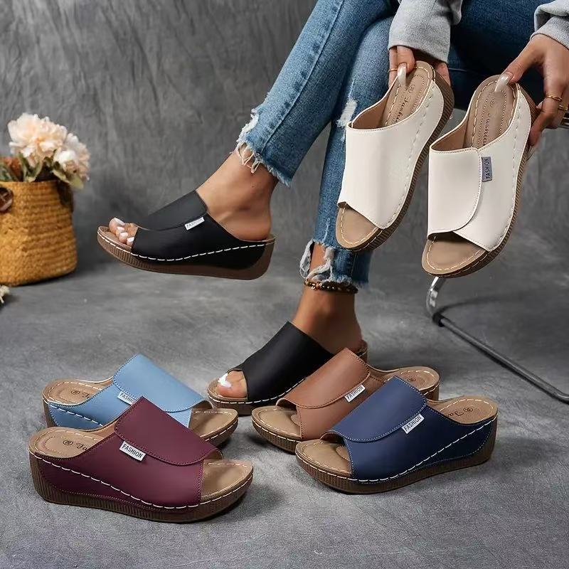 🔥 Hot Sales 50% OFF 🔥Women's Casual Wedge Slide Sandals