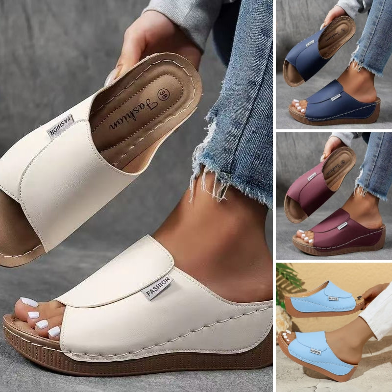 🔥 Hot Sales 50% OFF 🔥Women's Casual Wedge Slide Sandals