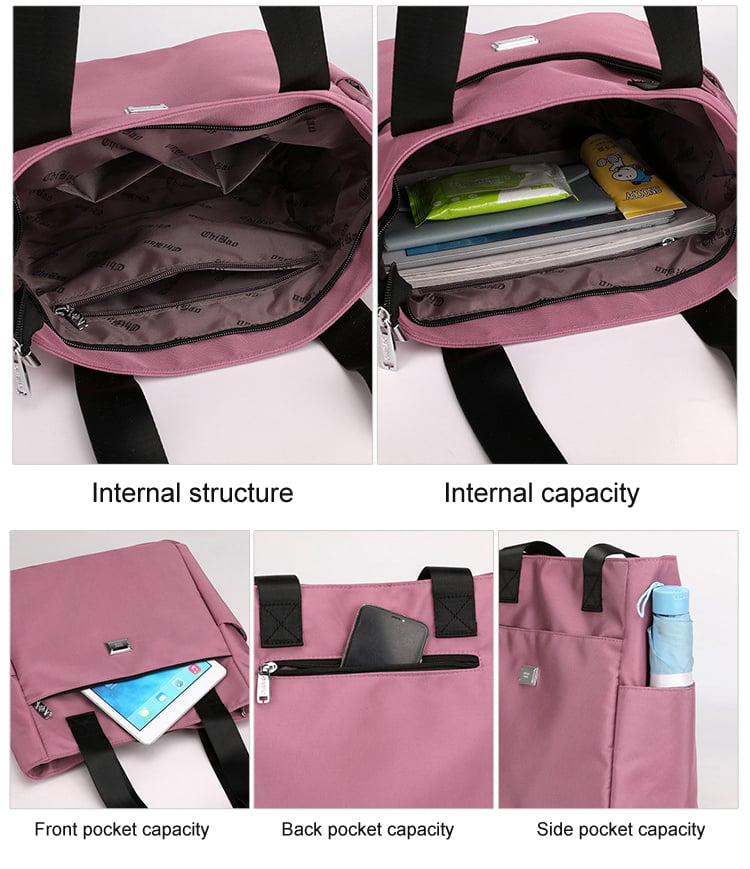 🔥Hot Sale🔥 2024 Large Capacity Waterproof Multi Pocket Nylon Shoulder Bag