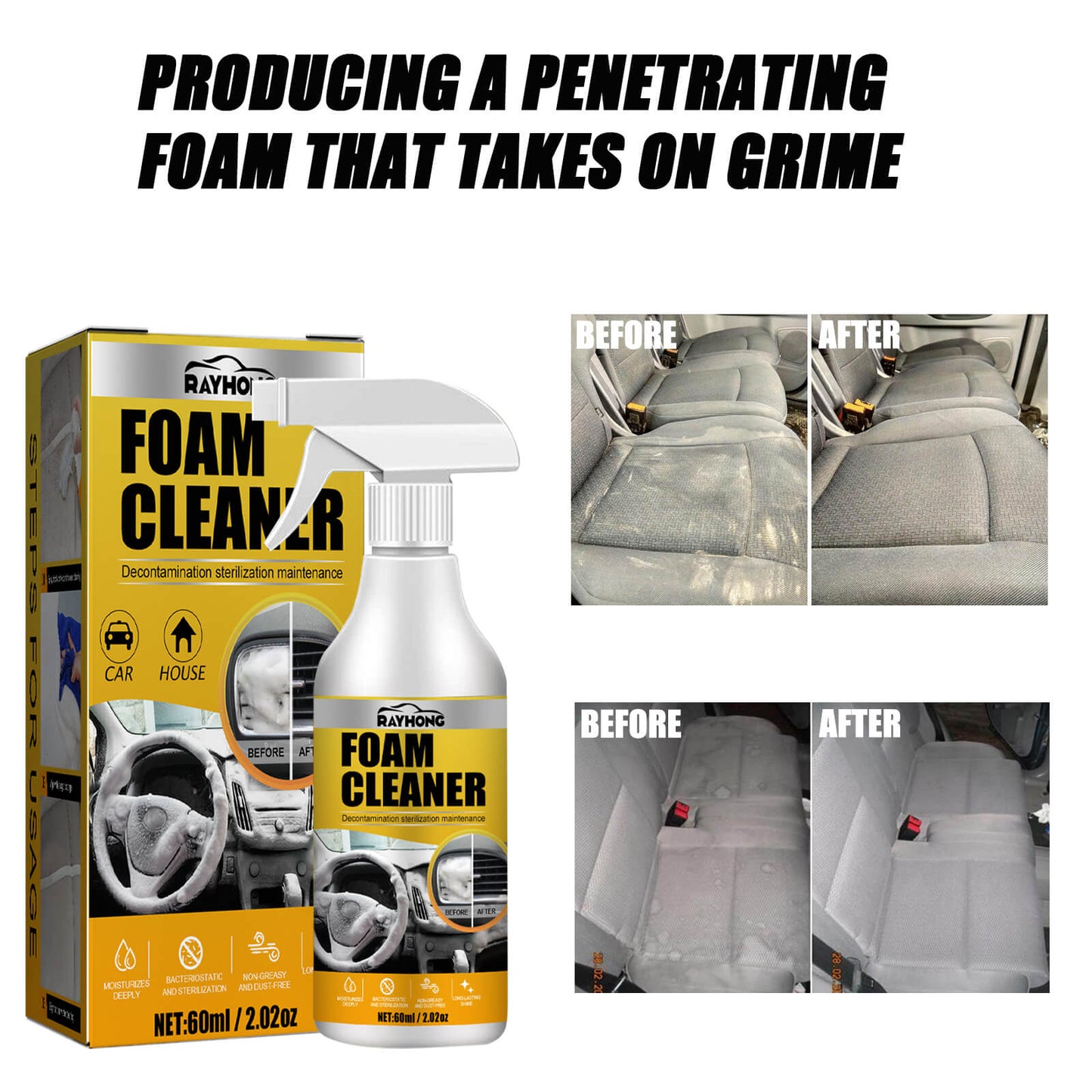 🔥Multi-Purpose Foam Cleaner