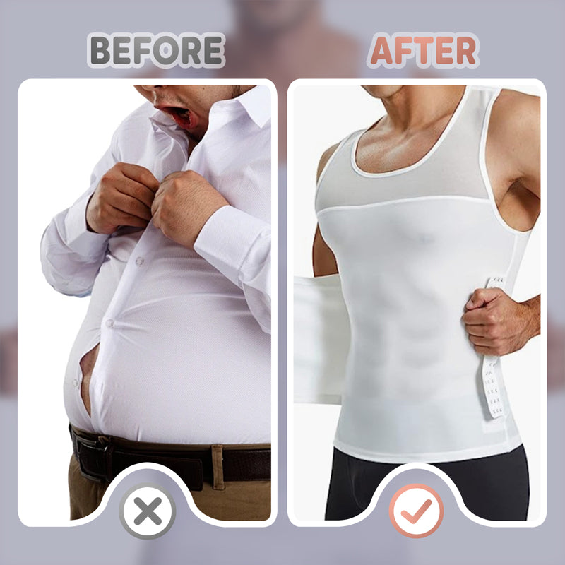 🔥New Hot Selling❤️🔥Men's Slimming Mesh Waist-Cinching Vest