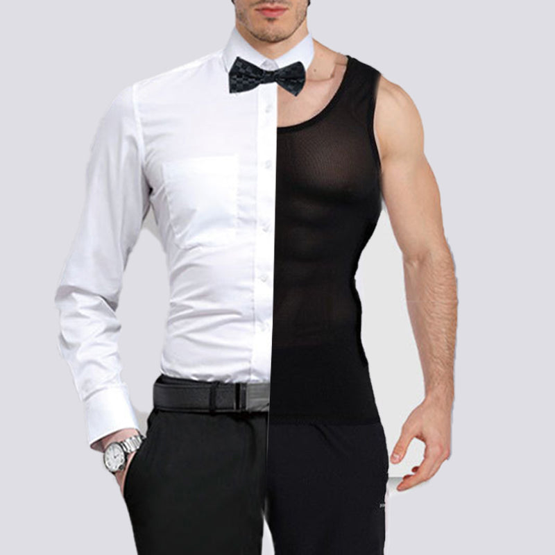 🔥New Hot Selling❤️🔥Men's Slimming Mesh Waist-Cinching Vest