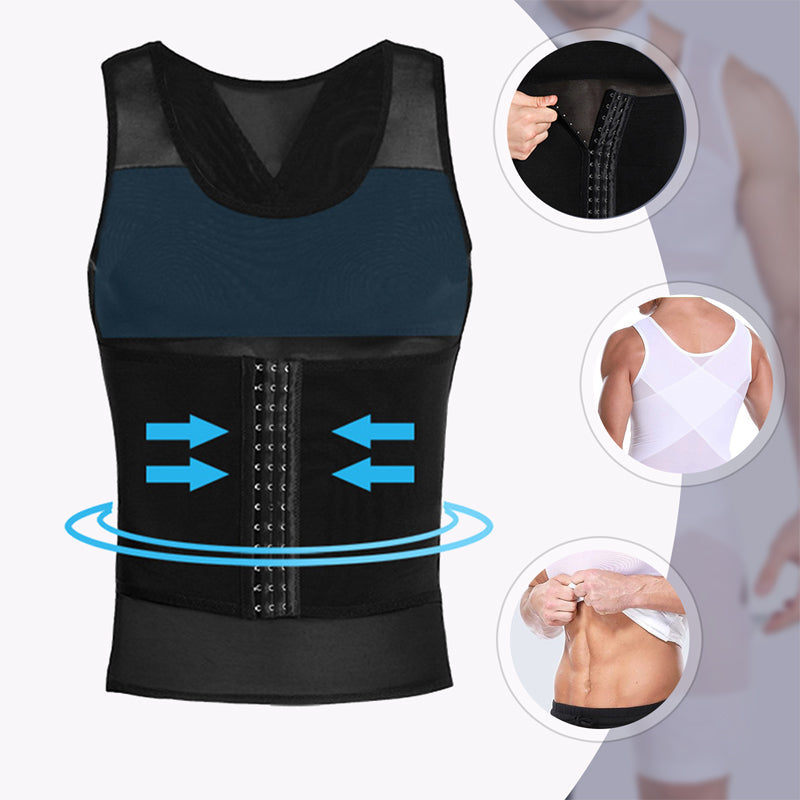 🔥New Hot Selling❤️🔥Men's Slimming Mesh Waist-Cinching Vest