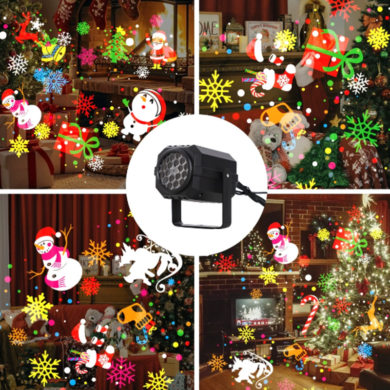🔥Black Friday Sale 🎁Rotating LED Christmas Pattern Projector Light