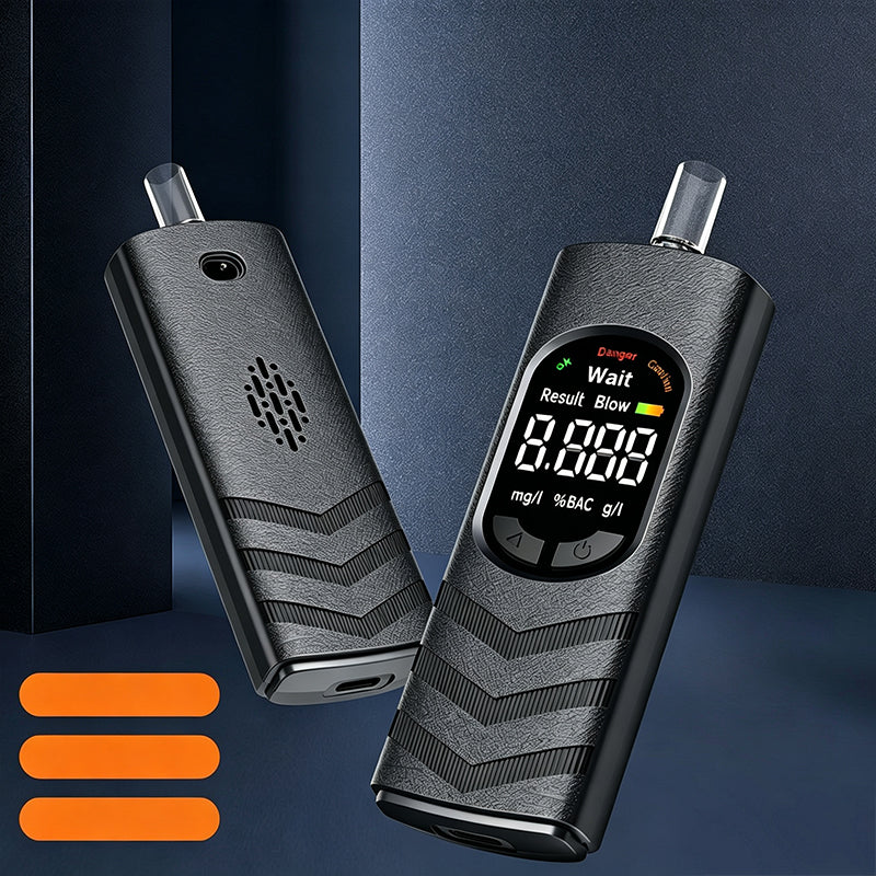 Digital Breathalyzer – Voice Alert & USB Rechargeable Design, No More Risky Driving