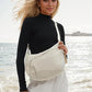 👜Women's Fashion Plain Color Nylon Crossbody Hobo Bag