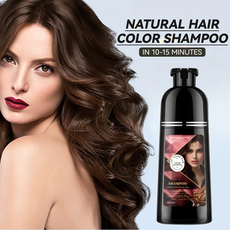 🎉Year End Sale🎉Herbal Extract Instant Hair Color Shampoo for Men & Women