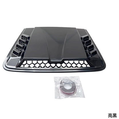 Universal Large Hood Air Vent Scoop - Car Engine Hood Vent for Full-Size & Mid-Size Pickup Trucks and SUVs (Automotive Exterior Decoration Accessory)
