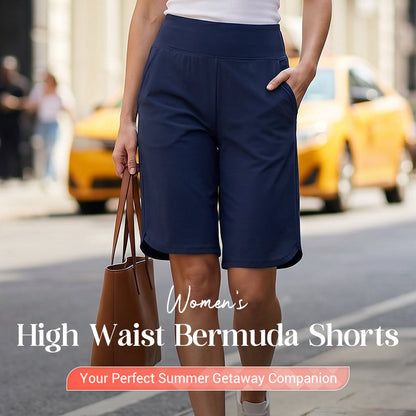 🔥Women's High-Waist Yoga Shorts with Pockets