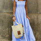 Singing Solo Multi Plaid Smocked Bust Maxi Dress