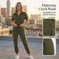 🥳 HOT SALE🥳💞50K+ SOLD!Women's Short Sleeve Button-Front Jumpsuit