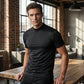 🔥All Colors 💖 Men's High Neck Slim Fit T-shirt