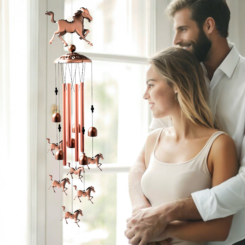 Pure Hand-made Copper Horse Wind Chimes