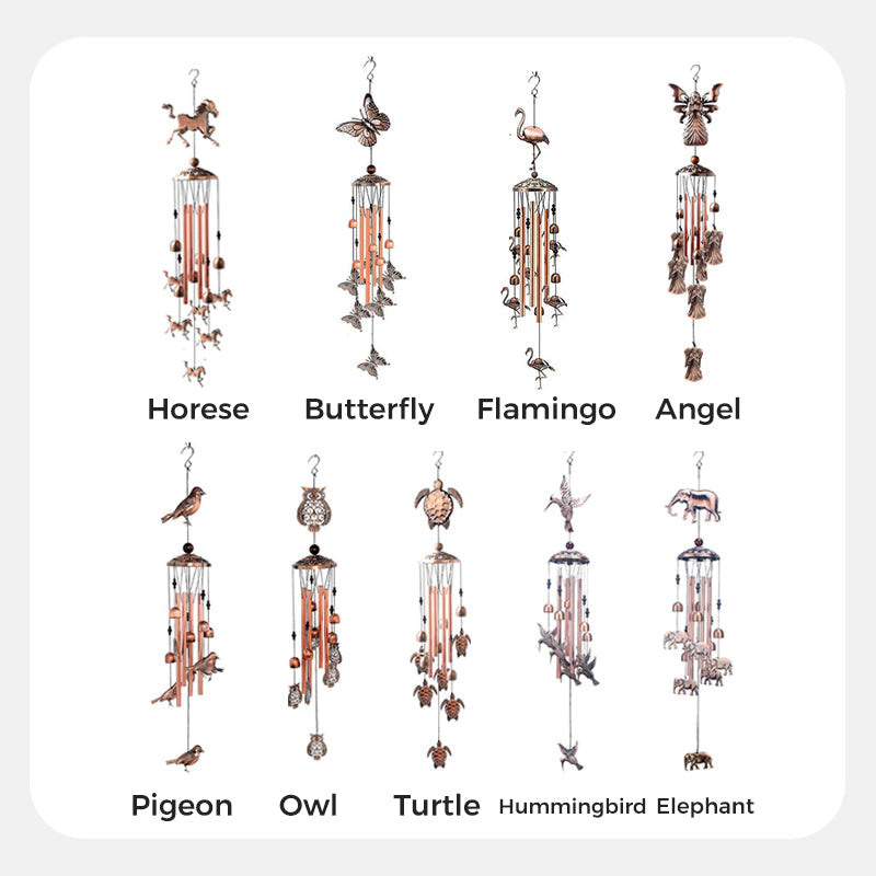 Pure Hand-made Copper Horse Wind Chimes