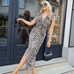🌸Spring Specials🌸 Woman’s Sexy Deep V-Neck Leopard Dress
