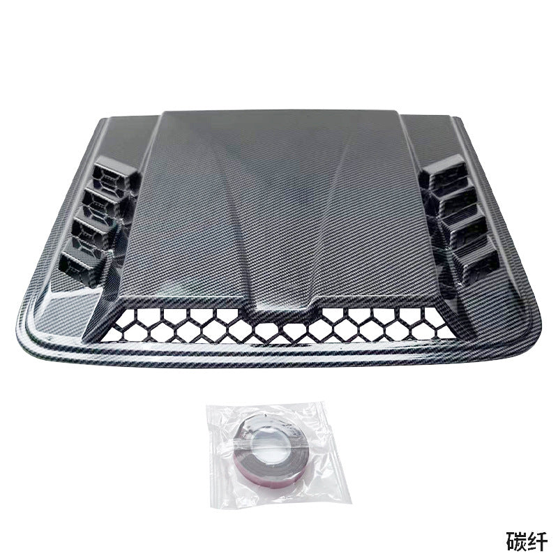 Universal Large Hood Air Vent Scoop - Car Engine Hood Vent for Full-Size & Mid-Size Pickup Trucks and SUVs (Automotive Exterior Decoration Accessory)