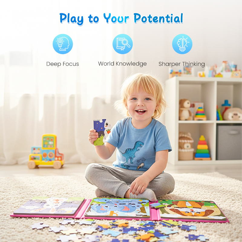Children's Magnetic Building Book