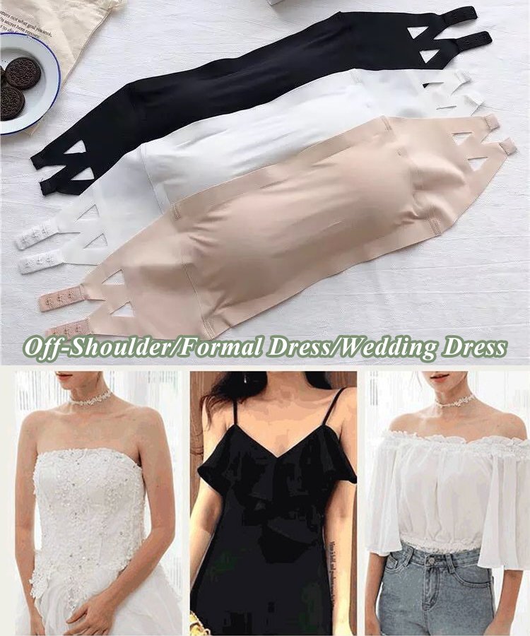 🔥Buy 1 Get 1 Free - Strapless Ice Silk Seamless Anti-Skid Bra