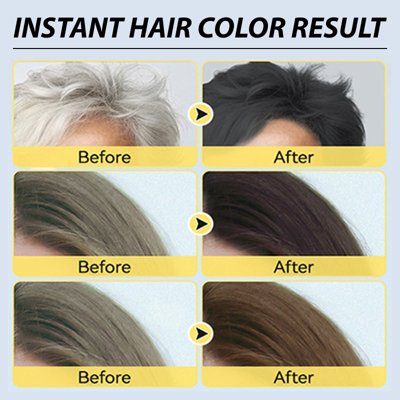 🎉Year End Sale🎉Herbal Extract Instant Hair Color Shampoo for Men & Women