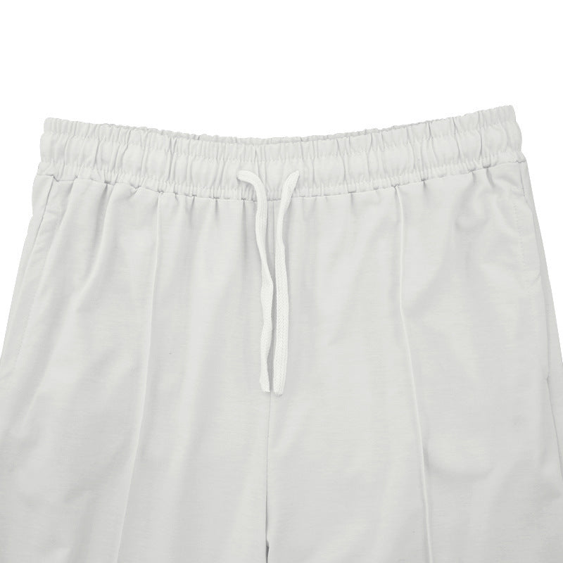 Men's Drawstring Waist Straight-Leg Pants