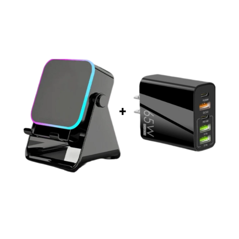 💎 5-IN-1 WIRELESS SPEAKER STAND! 💎 Induction Audio, Phone Holder & Ambient Light