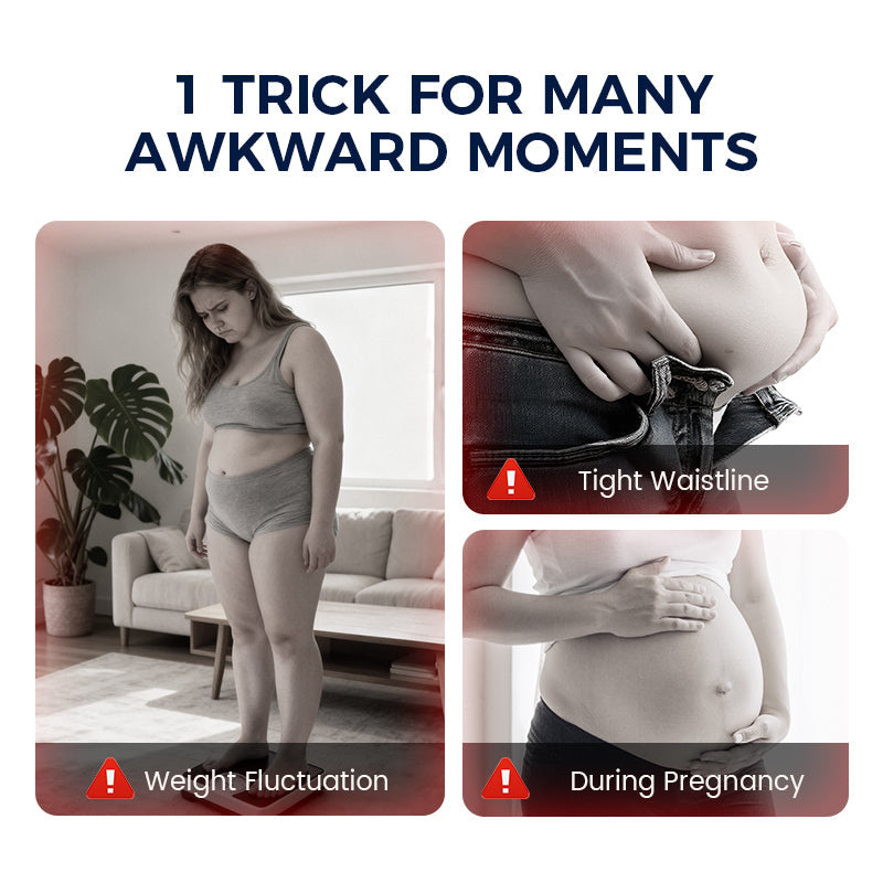 👖👖Spring-Loaded Metal Waist Extender Button for Jeans