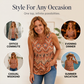 💜Women's Print Flowy Sleeveless V Neck Peplum Tank Tops