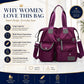 Waterproof Tote Bag – 3-Way Carry & Spacious Organization