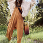 ❤️‍🔥Solid V-Neck Sling Pocket Jumpsuit