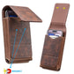 ⚡Waist Belt Cell Phone Pouch 📱 Multi-Pocket Leather Holster with Card Holder