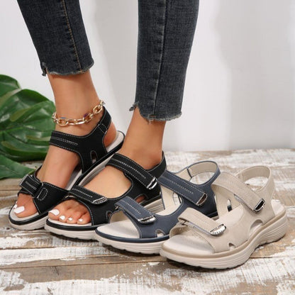 🔥Women’s Wedge Sandals with Hook & Loop Straps