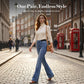 👖 Women's High-Waist Stretch Flare Denim Jeans