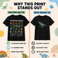 🦖👕Kids Dinosaur Alphabet Graphic T-Shirt