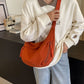 👜Women's Fashion Plain Color Nylon Crossbody Hobo Bag