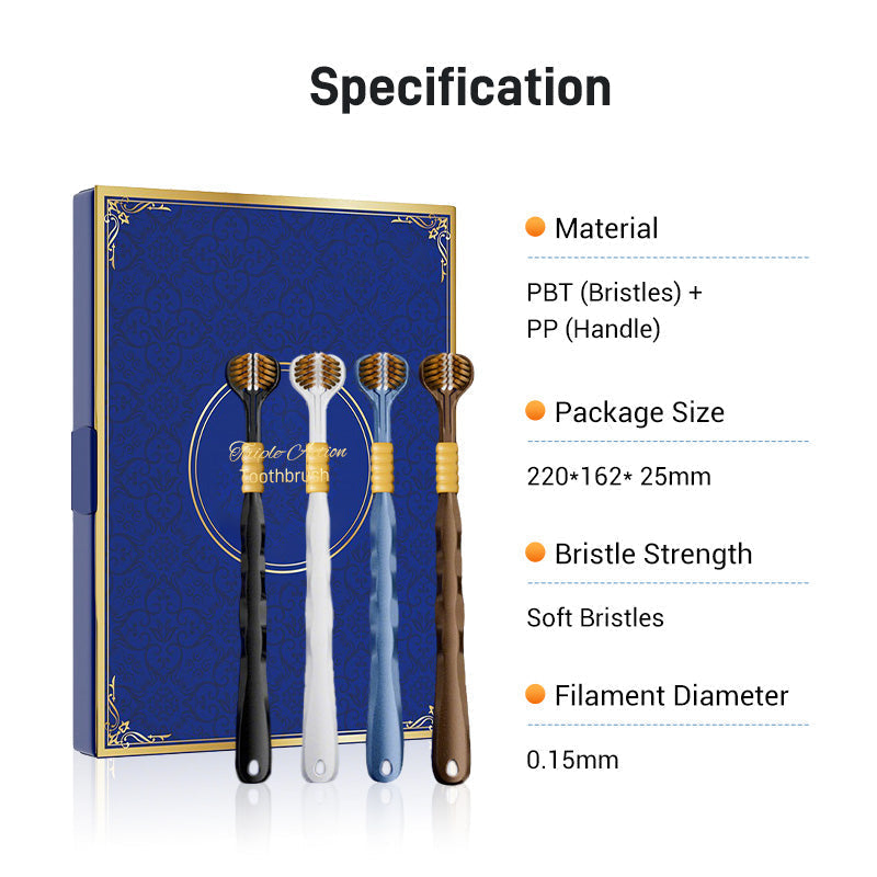 🦷Three-headed Multi-angle Cleaning Toothbrush