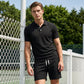 Men's Summer 2-Piece Collared Shirt & Shorts Set
