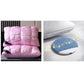 💞 Washable Ergonomic Neck Pillow – Breathable and soft with 3D stitching.