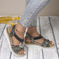 🔥50% OFF🔥Women's Fashion Open-toe Wedge Sandals with Elastic Strap
