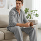 💥Men's Hooded Casual Loose Top & Pants 2-Piece Set