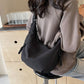 👜Women's Fashion Plain Color Nylon Crossbody Hobo Bag