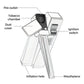 Slant Flame Inflatable tobacco Pipe Dual Purpose Lighter