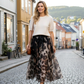 🔥Women's Two-Piece Sweater & Leopard Flowy Skirt Set