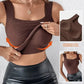 🔥💐Women's U Neck Thermal Tank Tops with Built-In Bra
