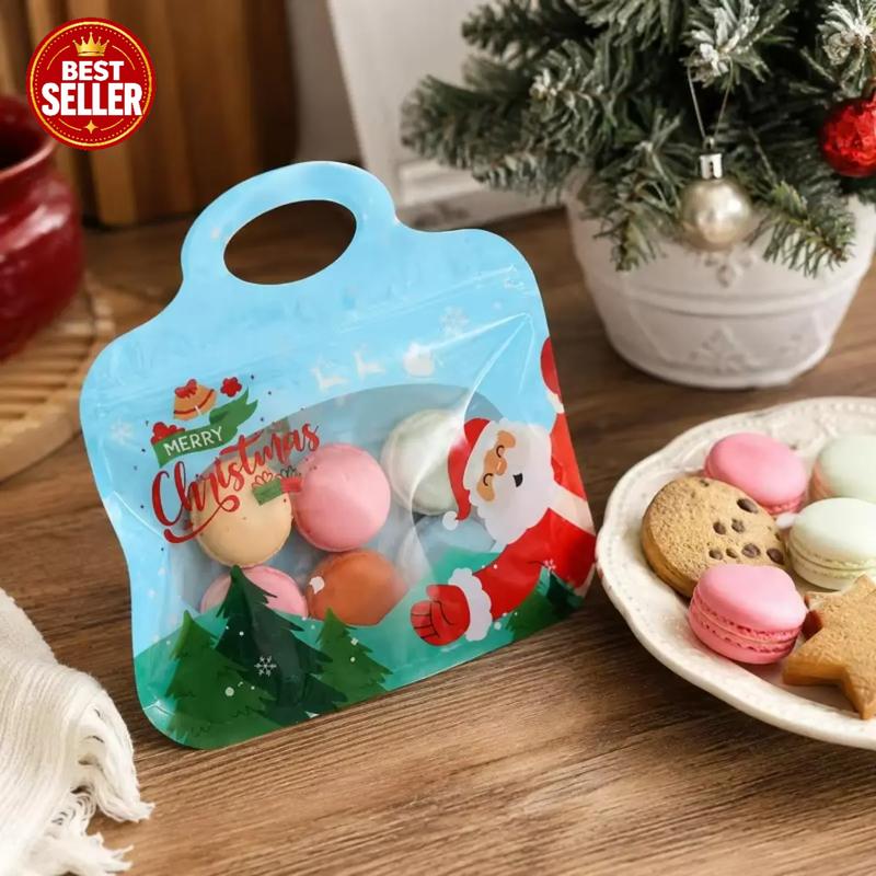 🎅✨50K+ SOLD!🎄Bestseller Self-Sealing Christmas Candy and Cookie Bags🍪for Holiday Gifts, Biscuits and Seasonal Treats🎁