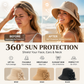 Women's Bowknot Wide Brim Sun Protective Hat