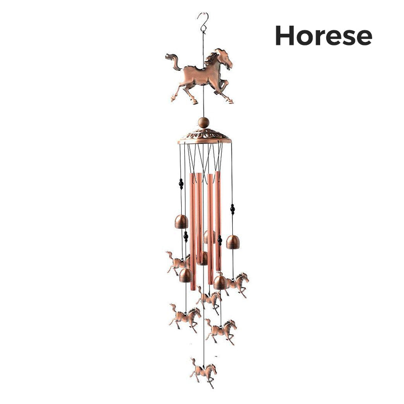 Pure Hand-made Copper Horse Wind Chimes