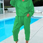🎉Women's Two-Piece Solid Color Hooded Sweatshirt Set