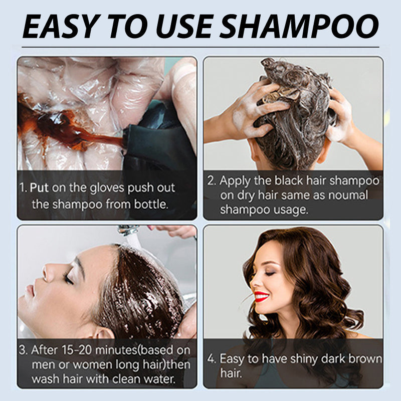 🎉Year End Sale🎉Herbal Extract Instant Hair Color Shampoo for Men & Women
